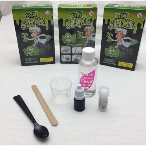 1 Set Crystal Mud Toy Colorful Stress Relief Safe Ingredient DIY Crystal Mud Kit Kids Adult Handmade Fidget Toys