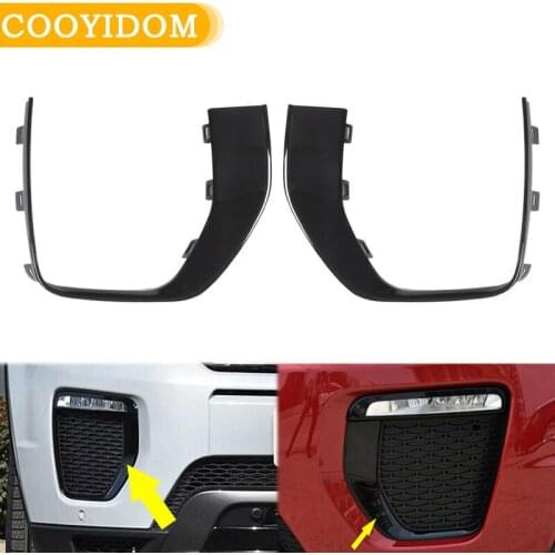 Car Front Fog Light Lamp Cover Trim Fog Driving Light Cover Grille For Land Rover/Range Rover Evoque 2016-2019 LR079387 LR079375