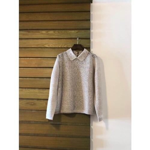 Fashion 2021 new ladies long sleeve sexy casual wool pullover 1109