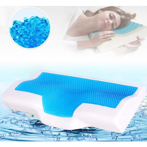 1 Pcs Memory Foam Pillow Ice-cool Anti-snore Neck Orthopedic Sleep Pillow 50x30x10cm For Adult Improving Sleeping Home Beddings