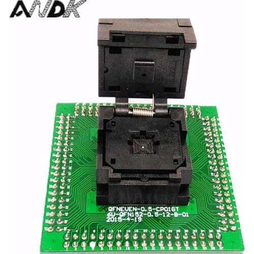 QFN32 MLF32 IC Test Adapter Pitch 0.5mm IC550-0324-007-G Programming Socket Clamshell Chip Size 5*5 Flash Adapter Burn in Socket