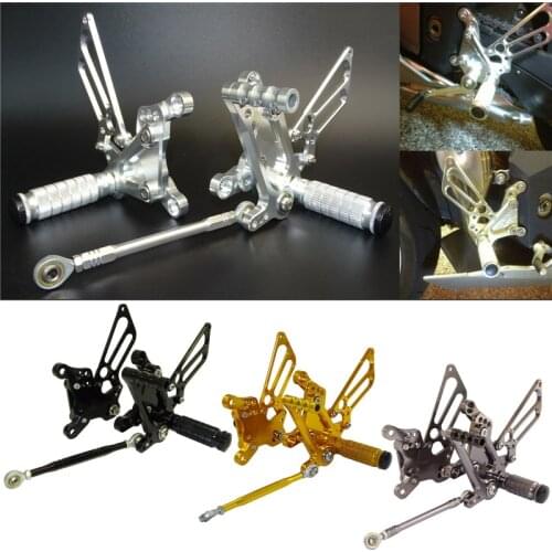 Adjustable Rearset Footrests Foot Pegs Pedals For MV Agusta F4 1000 1998 1999 2000 2001 2002 2003 2004 2005 2006 2007 2008 2009