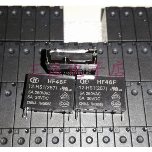 Relay HF46F 12-HS1 (257) 46F-12V 4-pin 5A