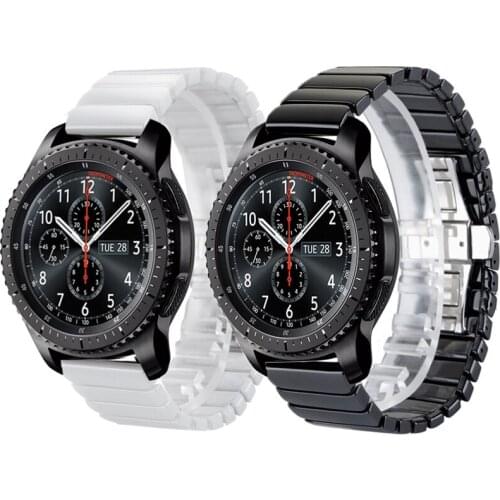 20mm 22mm Ceramic Watch Band Strap for Samsung Gear S3 Frontier S3 Classic Bracelet Belt