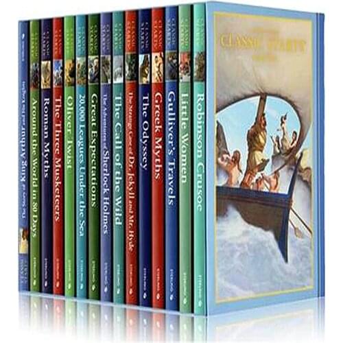 7-15 year 15 book/set Sterling Classic Starts Level 2 Children English picture book Chapter story book English enlightenment