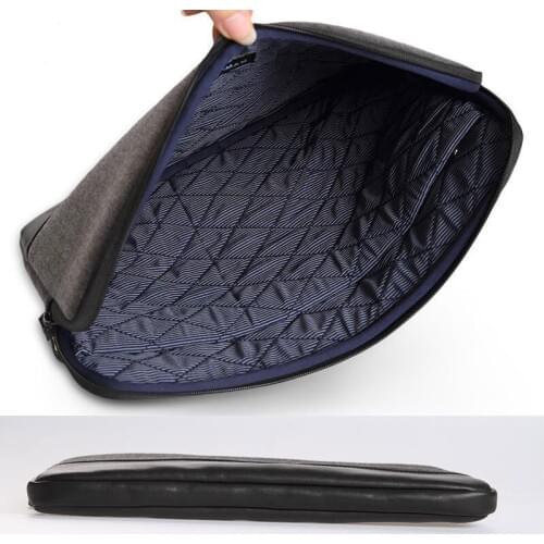 Laptop Sleeve Bag Woolen+Genuine Leather Notebook Computer Handbag Case Cover for CHUWI Hi10 10.1' Tablet PC bag