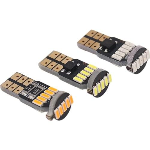 T10 3W 15 SMD 4014 T10 LED White/Warm white Light Wedge Base w5w 168 Dome Bulb Lamp 12V LED CAR BULB
