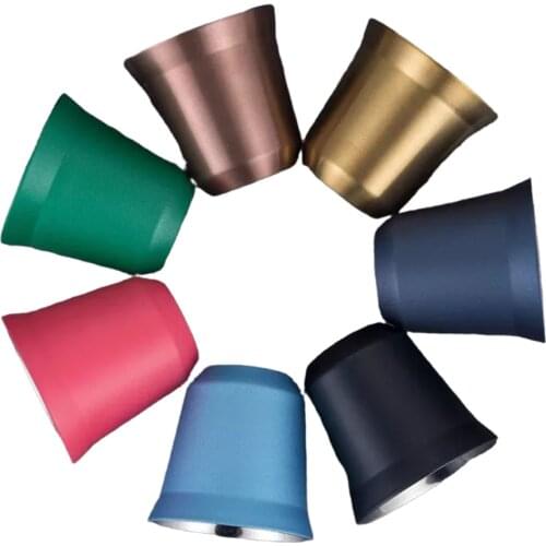 80ml Double Wall Stainless Steel Espresso Cup Insulation Nespresso Pixie Coffee Cup Capsule Shape Cute Thermo Cup Coffee Mugs