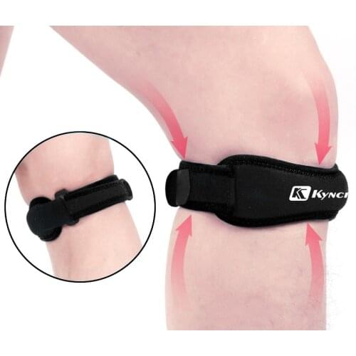 1Pc Knee Brace Black Keen Pads Adjustable Patella Knee Tendon Strap Protector Guard Support Sports Pad Belted Outdoor Tool