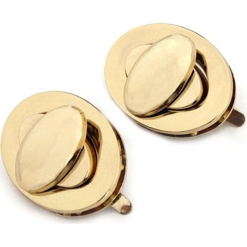 1pcs Metal Turn Lock Oval Fashion Durable Twist Lock Clasp Leather Craft Women Bag Handbag Shoulder Bag Purse DIY Hardware