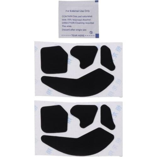 2 Sets 0.6mm Mouse Skates Sticker Pad for ROCCAT Leadr Wireless RGB Mouse LX9A