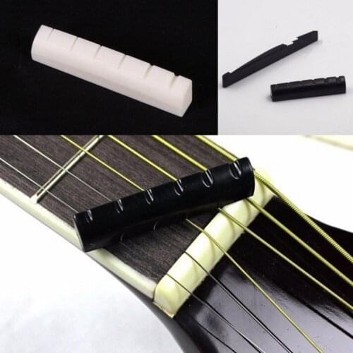 2019 New Buffalo Bone Ivory Upper Guitar Bridge Nut Saddle For 6 String Acoustic Guitar Music Instrument Replacement Spare Part