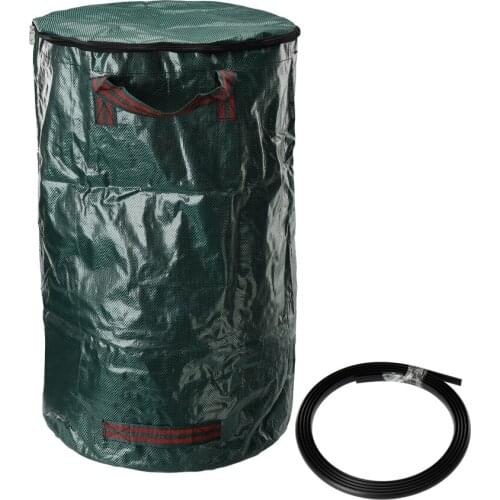 32/72/80 Gallons Garden Waste Bag With Lid Reusable For Home Gardening Lawn Heavy Duty Refuse Bags