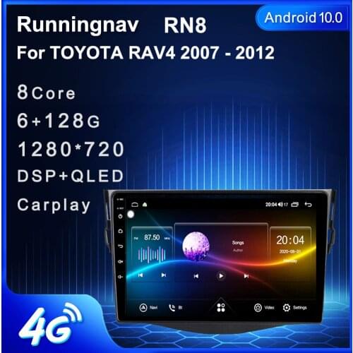 4G LTE Android 10.1/9/8.1 Fit TOYOTA RAV4 2007 - 2010 2011 2012 Multimedia Stereo Car DVD Player Navigation GPS Radio