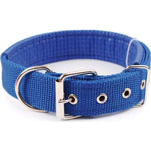 Base Adjustable Nylon Strap Dog Collar Comfortable Pet Neck Strap Pet Supply Belt Adjustable Small Big Pet Dogs Collar Neck Ring