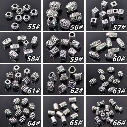 Tibetan Silver Color Metal Alloy Loose Crafts Beads lot for DIY Earring Necklace Bracelet Jewelry Making Findings