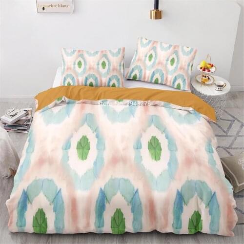 Home Textile Beautiful Color Pattern Fashion Duvet Quilt Cover Pillowcase Bedding Adult Children Bedroom Decoration Color Print