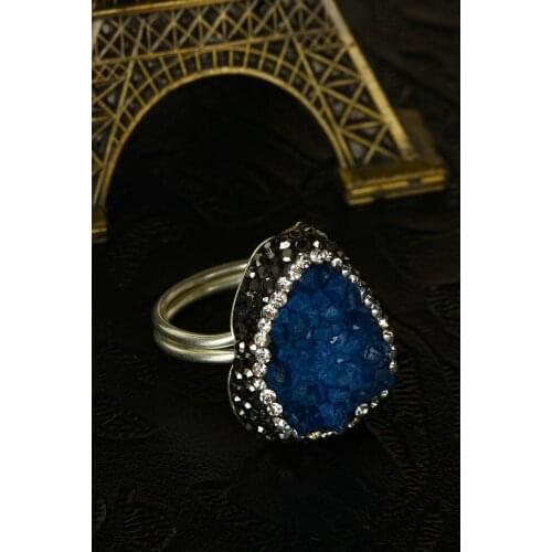 Dr Stone Natural Stone WOMEN QUARTZ Ring brass above Micron silver ka 170862609