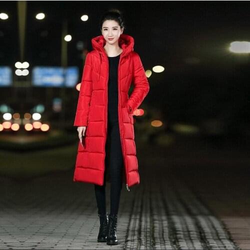 Dugujunyi 2019 Winter Jacket women Plus Size 6XL Womens Parkas Thicken Outerwear hooded Coats long Female Slim Cotton padded bas