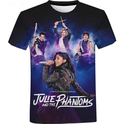 Julie and the Phantoms 3D Print T Shirt Men Women Fashion Casual Short Sleeve Hip Hop Tee Tops Harajuku Streetwear Cool T Shirt