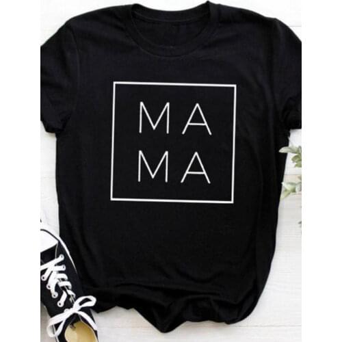 MAMA Letter Print T Shirt Women Short Sleeve O Neck Loose Women Tshirt Ladies Summer Fashion Tee Shirt Tops Clothes