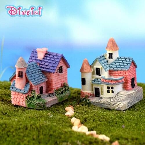Simulation Mini Countryside House Mode Miniature Figurine Pretend play Kitchen Toy Doll House DIY Accessories gift Baby Gift