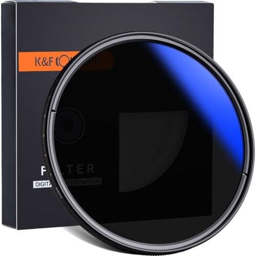 K&F CONCEPT ND2-ND400 Fader Variable ND filter 37-82mm Multi Coated Adjustable Neutral Density Camera Lens Filter