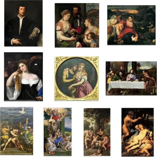 Middle Ages Friends Art Oil Painting Poster Canvas Print Painting Wall Art Living Room Home Decoration