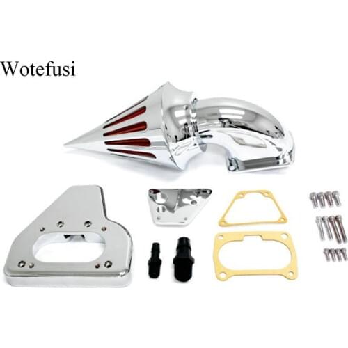 Wotefusi Chrome Spike Air Cleaner Kits Intake Filter For Honda VTX 1800 02-09 03 04 05 [MP17]