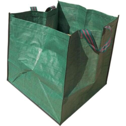 Garden Leaf Bags Gardening Tools PP Tear-resistant With Handles 1pcs 50x50x50cm Heavy Duty Reusable Fallen Leaves Collection