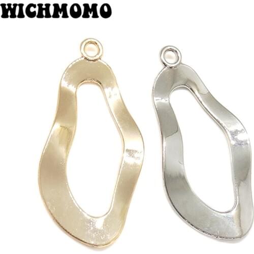 2019 Fashion 45*22mm 4pieces/bag High Quality Zinc Alloy Irregularity Charms Pendant for Earring Necklace Jewelry Accessories
