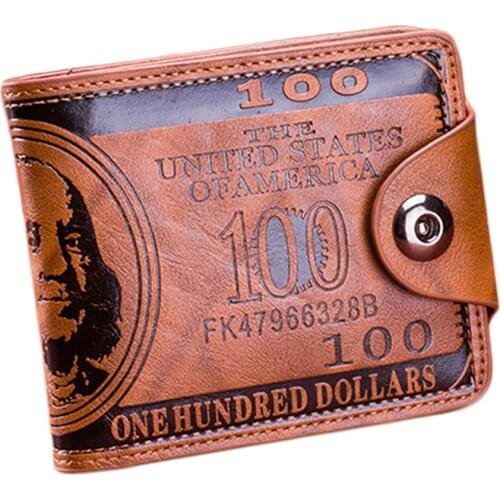 2020 Fashion Brand Leather Men Wallet 2020 Dollar Price Wallet Casual Clutch Money Purse Bag Credit Card Holder New