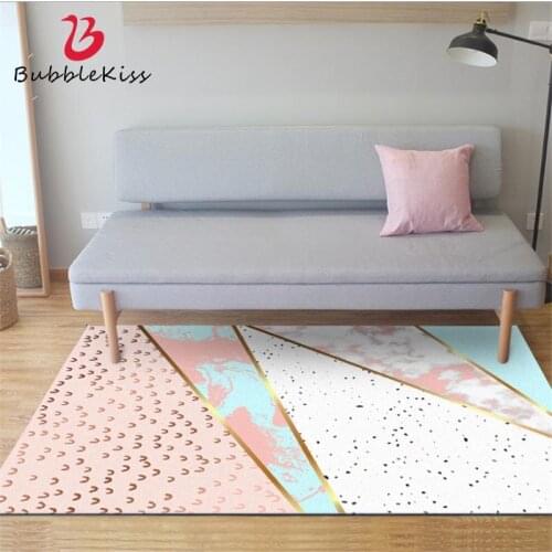 Bubble Kiss Nordic Style Geometric Marble Pattern Rugs Home Decor Customized Carpets for Bedroom Coffee Table Non-slip Floor Mat