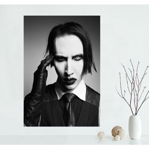 New arrival marilyn manson Canvas Poster Hot Sale Custom Canvas Painting Poster print cloth fabric wall art poster