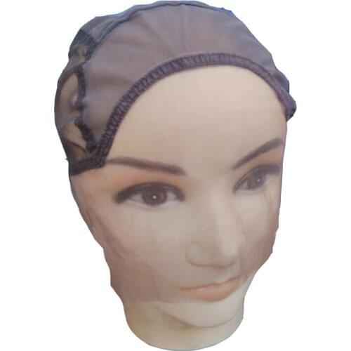 Wig Full swiss lace base Glueless Lace wig caps for making wigs Weaving Cap Stretchy Net, bonnet 2 Color 1 pieces/Lot