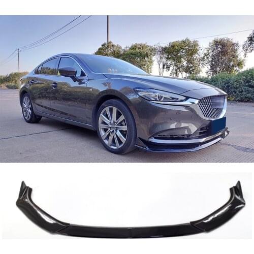 Front Bumper Splitter Lip Diffuser Spoiler Body Kit Protector Plate Decorative Strip Shovel for Mazda 6 Atenza 2019 2020