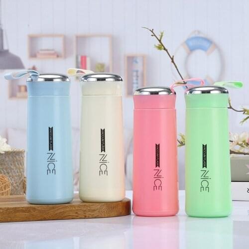 Simple and portable glass, creative and fashionable cute water bottle