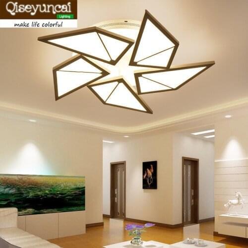 Qiseyuncai Postmodern Living Room Cozy Romantic Windmill Led Ceiling Light Simple Fashionable Restaurant Bedroom Acrylic Light