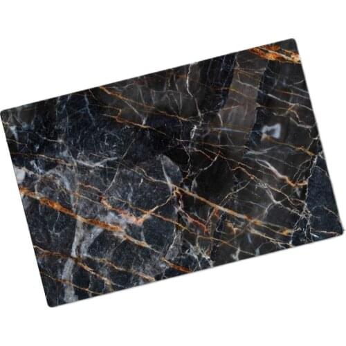 Black Gold Gilded Marble Looking Glass Cutting Board Black Gilded Marble Looking Glass Cutting Board