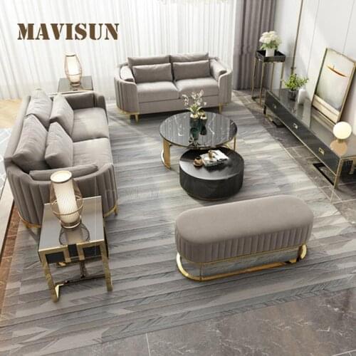 Nordic Hotel Household Sectional Fabric 3 Seat Sofa Upholstered Armchair Custom Color Living Room Furniture Couch For Big House