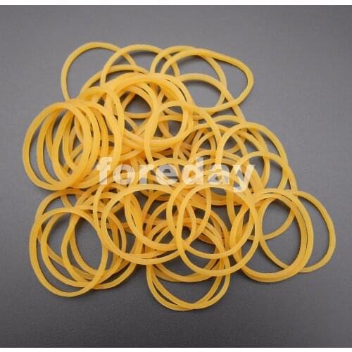 50PCS 1.5MMX28MM Silicone Rubber Drive belt Pulley Model Motor DIY Toys 1.5MM X 28MM Inner diameter: 15MM Yellow DIY *FD032X50