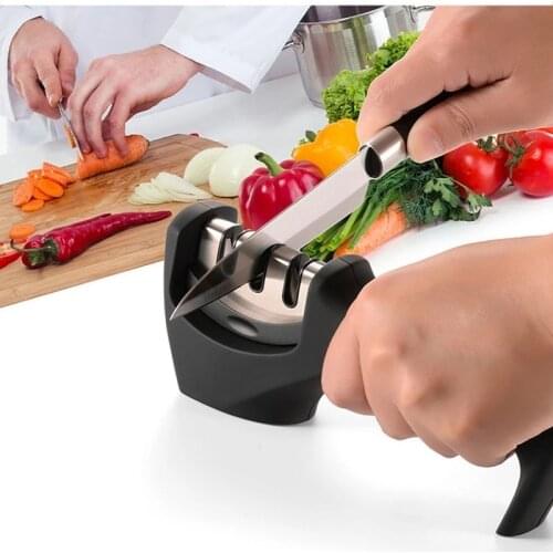 Stainless Steel Knife Sharpener Kitchen Diamond Sharpener Professional Whetstone Scissors Kitchen Sharpening Stone Gadgets Tool
