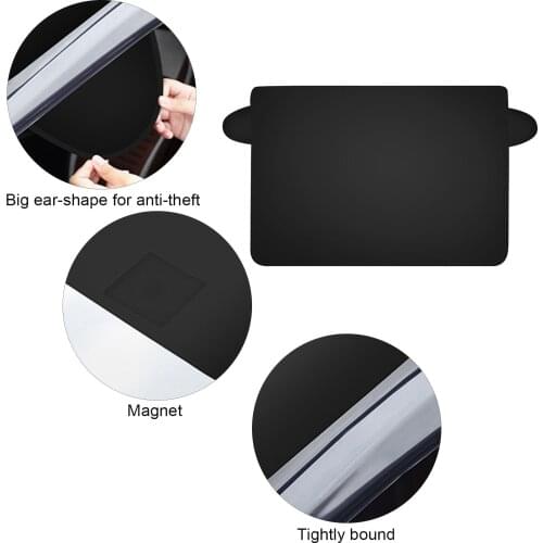 Thicken Winter Snow Shield Car Snow Cover Front Windshield Protector for Winter Anti snow and anti freezing cover Dropshipping