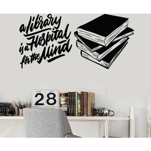 Vinyl Wall Decal Reading Room Library Phrase Books Stories Sticker Reading Room Library Classroom Vinyl Stickers Bookstore Decor