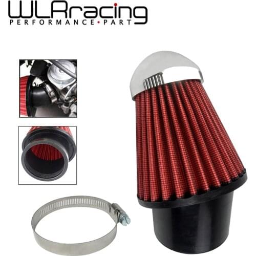 WLR RACING - Neck 62mm Professional Motorcycles Mushroom Head Air Intake Filter Cleaner RED WLR-AIT23