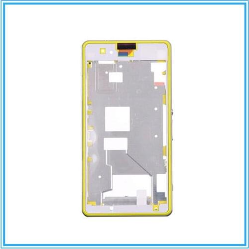 10PCS/LOT High Quality Front Frame Housing for Sony Xperia Z1 Compact Z1 Mini D5503 M51w LCD Frame Plate White Black Yellow Pink