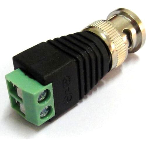 10pcs Video Converter connector BNC male for cctv camera adapter