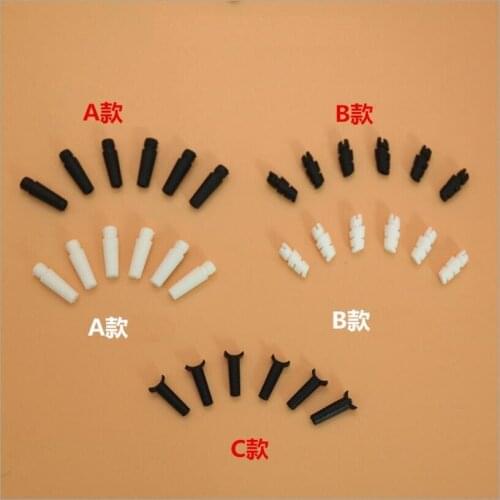 100Pairs Plastic High Quality In Ear Shell Tail Tube Repair Parts DIY Tail Pipe Accessories For Earphone Shell 5 Types