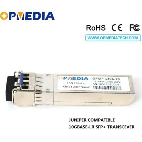 10GBASE LR SFP+ transceiver,10G 1310nm 10KM SFP optical module with dual LC connector and DDM,compatible with Juniper