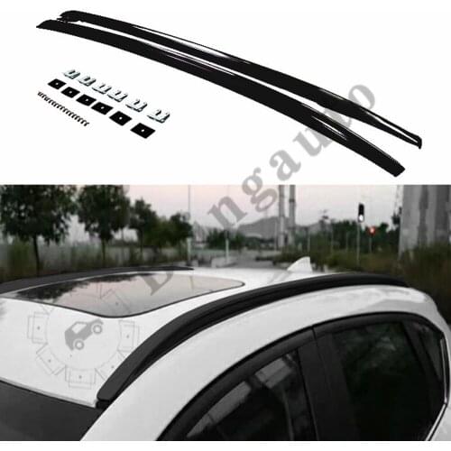 2Pcs black left right Aluminium roof rack bar rail fits for M.azda CX-30 CX30 2020 2021+ luggage racks